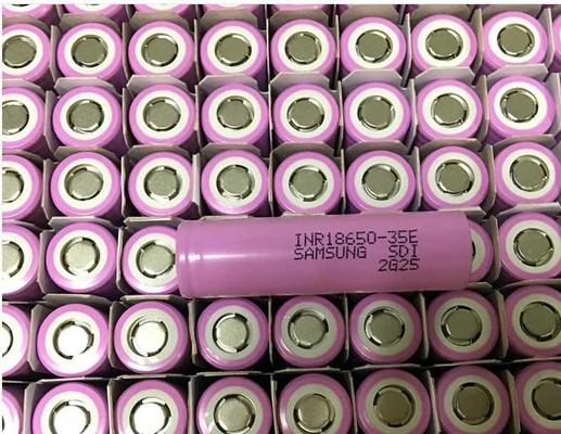 سامسونج 35E 18650 بطارية 3500mAh 8A 3.6V خلية ليثيوم أيونية أسطوانية INR18650-35E