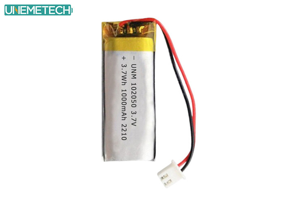 باك بطارية Lipo 102050 3.7V 1000mAh بطارية البوليمر الليثيوم مع IEC62133 المعتمدة