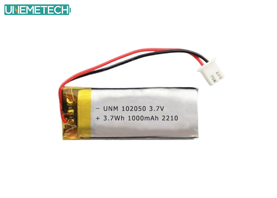 باك بطارية Lipo 102050 3.7V 1000mAh بطارية البوليمر الليثيوم مع IEC62133 المعتمدة