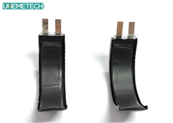 بطارية الليثيوم البوليمر المنحنية UNM150728 3.8V 20mAh للخواتم تتبع الصحة