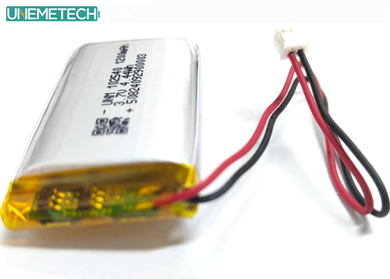 بطارية البوليمر الليثيوم 1200mAh 2C شحن سريع 3.7V 102540 للمنتج الطبي