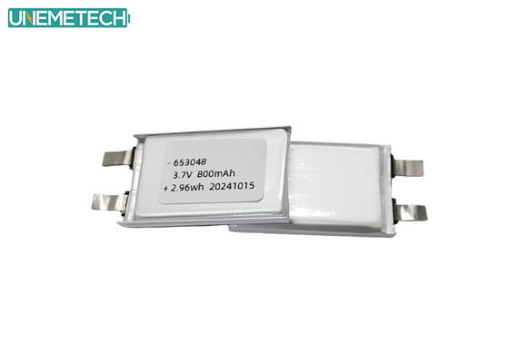 20 درجة مئوية معدل تفريغ عالي 3.7 فولت 800mah بطارية ليبو 653048 للطائرة RC