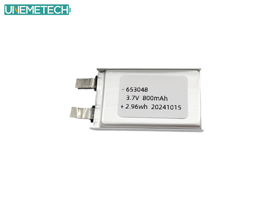 20 درجة مئوية معدل تفريغ عالي 3.7 فولت 800mah بطارية ليبو 653048 للطائرة RC
