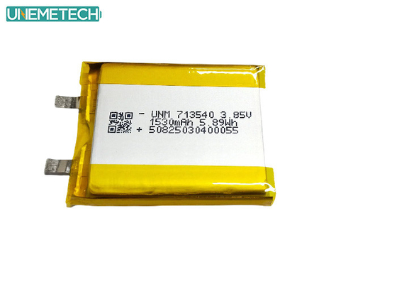 3بطارية البوليمر الليثيومية عالية الجهد 85 فولت 1530mAh 713540 للأجهزة الطبية