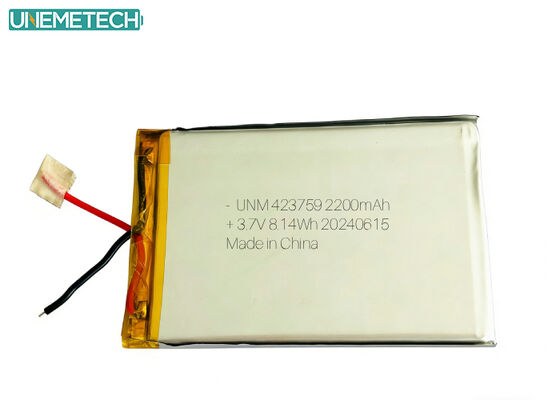 جودة بطارية بنك الطاقة بطارية الليثيوم البوليمر المخصصة 425379 3.7V 2200mAh مع شريط لاصق 3M مصنع