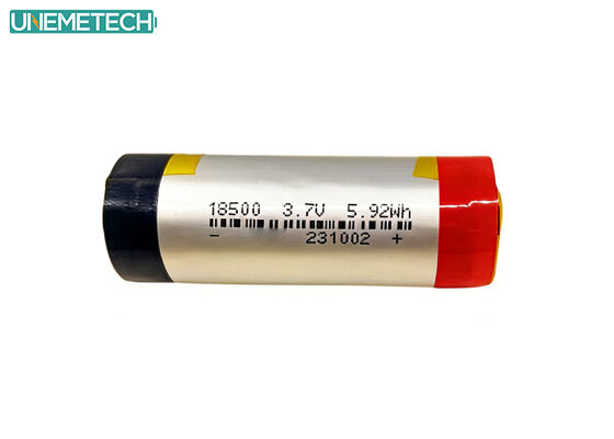 جودة 3.7V 1600mAh 18500 بطارية ليثيوم بوليمر أسطوانية للإلكترونيات الاستهلاكية مصنع